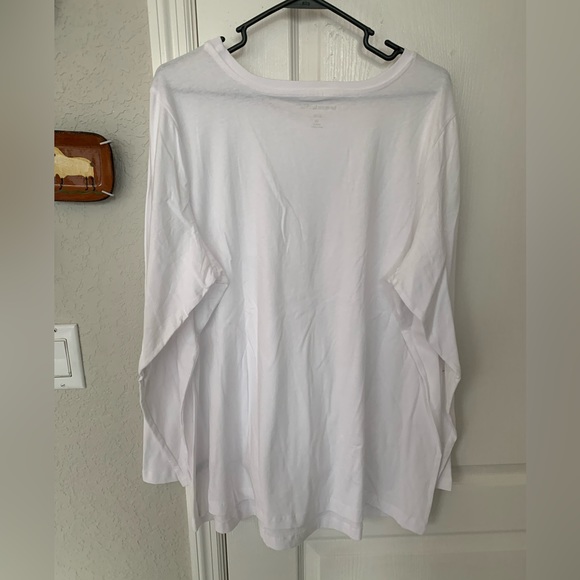 Woman Within Perfect Long-Sleeve Crewneck Tee, Size 22/24 (1X) - Picture 3 of 3